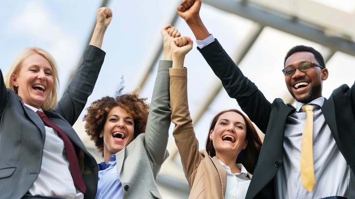 Team Celebrates Success Stockcake Https://Hcunity.com/Roi/