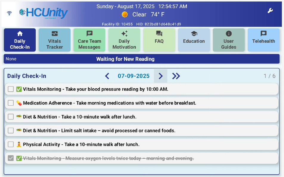 Hcunity Care Connect Tablet